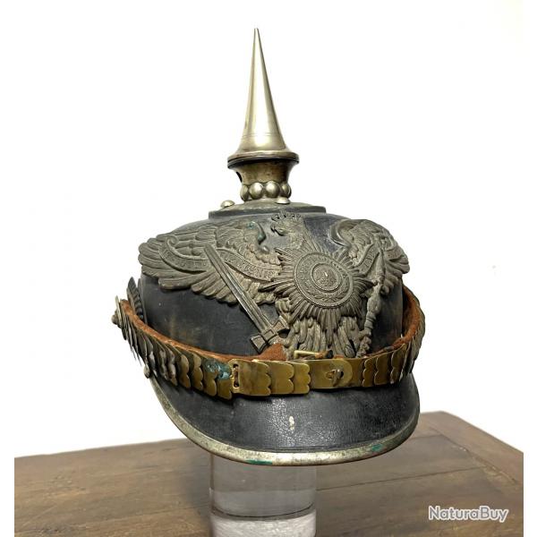 Casque  pointe allemand de sous-officier des Pionniers de la Garde m 1871