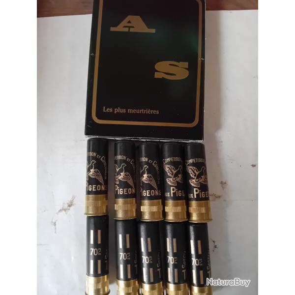 Bote  de 10 trs belles cartouches anciennes cal 16 douilles cartons  "TIR AUX PIGEONS "