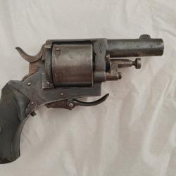 Revolver Bulldog belge - 6 coups - fin XIX - poinçons Liège