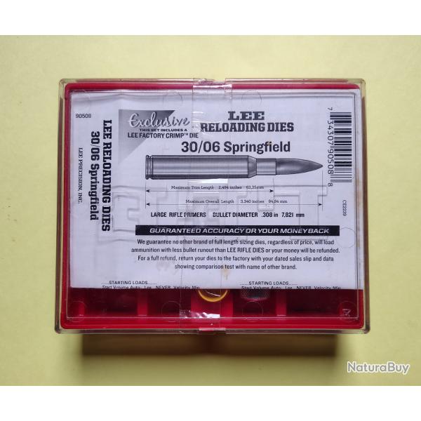 Jeu d'outils Lee prcision - 3 outils - Cal 30-06 Springfield