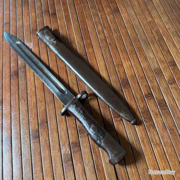 BAONNETTE 1902 MAUSER WW1 POUR LE SIAM