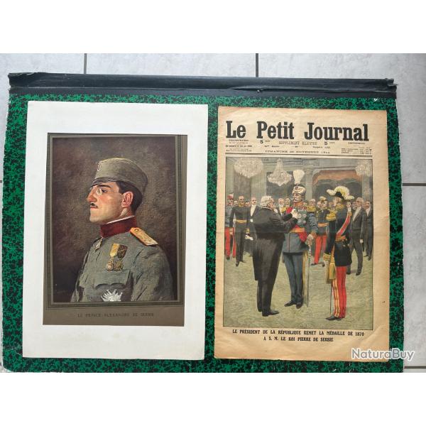 LE PETIT JOURNAL 1911 N 1097 LE ROI PIERRE DE SERBIE + portrait Alexandre 1er