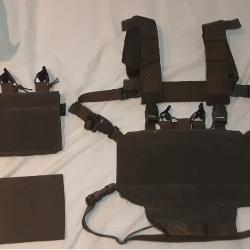 Chest rig modulable vert foncé TBE