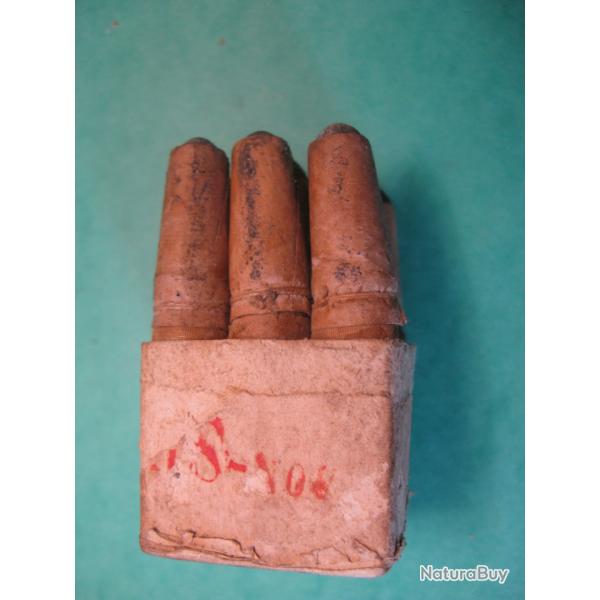 Chassepot un paquet ouvert 9 cartouches en bon tat identifiees NS 1870