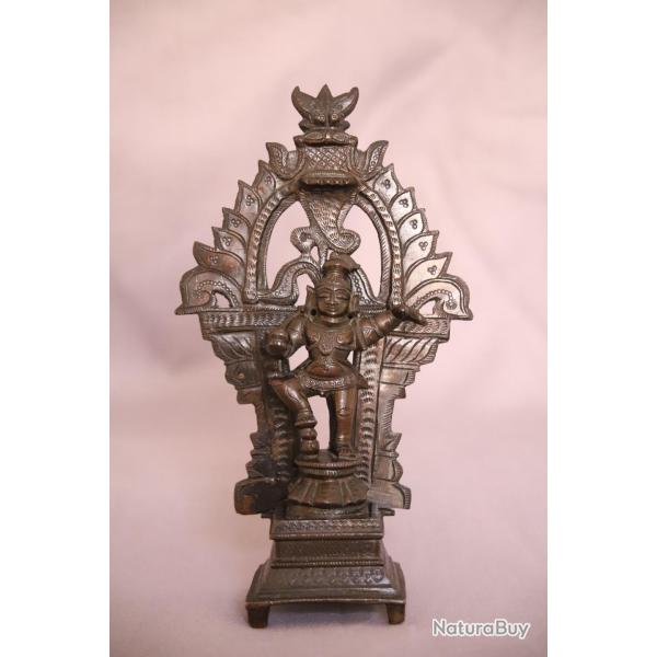 Bronze indien reprsentant krishna dansant - Inde, 19me dbut 20me sicle