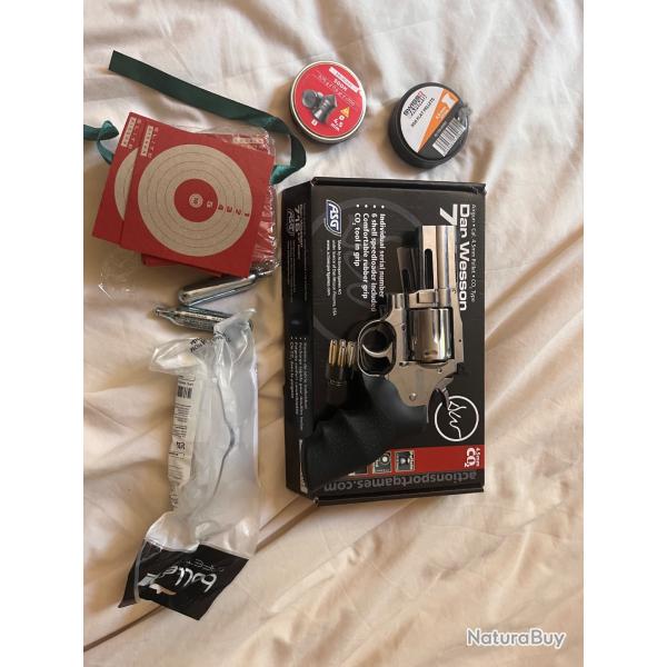 Revolver Dan Wesson 715 2.5'' CO2 Plombs diabolo 4.5mm (2.5 Joules)