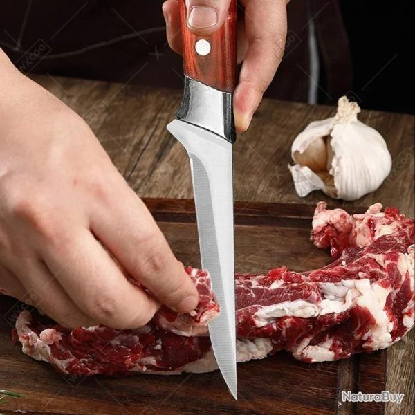 Couteau  filet forg  la main professionnel, couteau  dsosser, viande d'os,