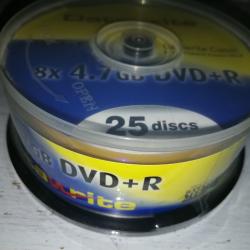 LOT CAKEBOX de 25 Disques DATAWRITE 8X4,7 GB DVD+R - NEUF SOUS BLISTER