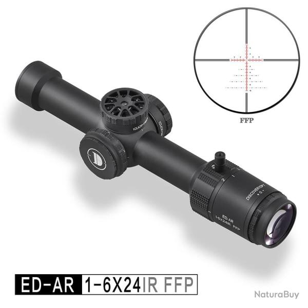 LUNETTE DISCOVERY OPTICAL ED-AR 1-6X24IR FFP-MIL