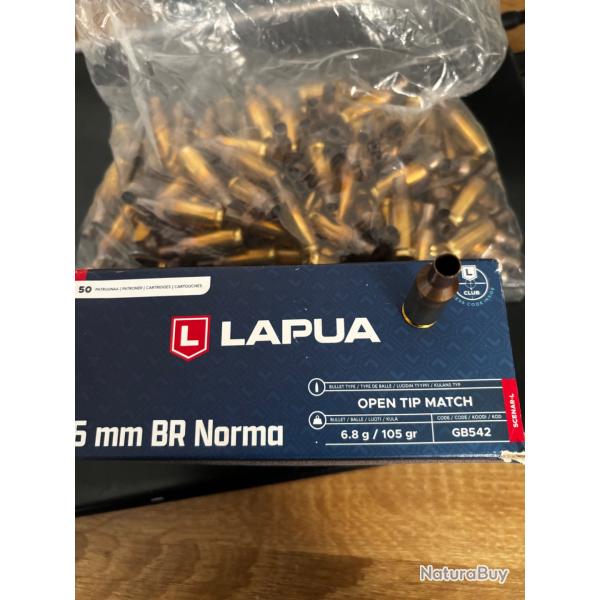 94 Douilles 6BR LAPUA
