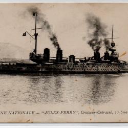 CPA - MARINE NATIONALE - " JULES-FERRY " Croiseur-Cuirasse - N°1188