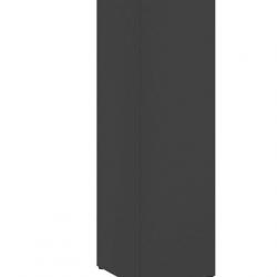 Porte-parapluie Noir 15,5 x 15,5 x 49cm Acier rangement accessoires pratique design polyvalent