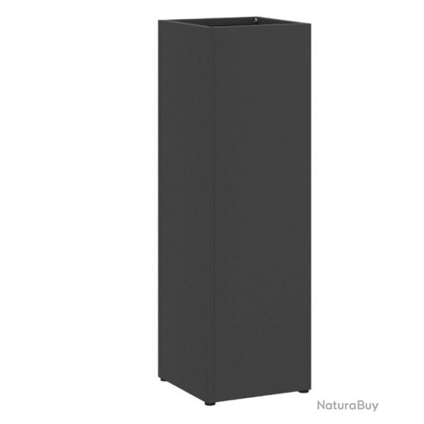 Porte-parapluie Noir 15,5 x 15,5 x 49cm Acier rangement accessoires pratique design polyvalent