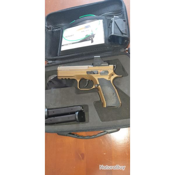 Pistolet,CZ SHADOW 2 COMPACT HOLOSUN CAL 9X19 CAT  B soumise a autorisation