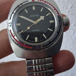 VOSTOK AMPHIBIA TONNEAU MONTRE MÉCANIQUE ANCIENNE MADE IN URSS CCCP CHISTOPOL 1970s