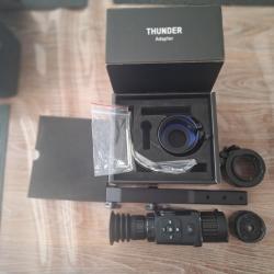 Hikmicro Thunder clip-0n TQ35C 640x512 avec accessoires.