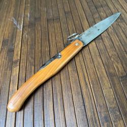 COUTEAU DE POILUS ARMÉ FRANÇAISE WW1 14-18 CONTRAT MILITAIRE SIGLÉ COUPÉ DU RASOIR LÉZARD SUPERBE