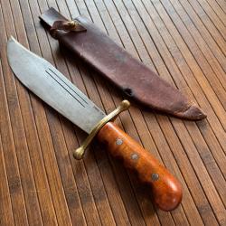 TRÈS RARE COUTEAU V-44 POIGNARD BOWIE CASE XX DE COMBAT ET SURVIE PILOT U.S ARMY WW2 