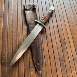 COUTEAU ARTISANAL DE COMBAT - DE TRANCHÉE WW2