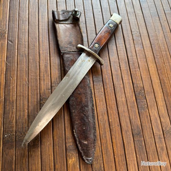 COUTEAU ARTISANAL DE COMBAT - DE TRANCHE WW2