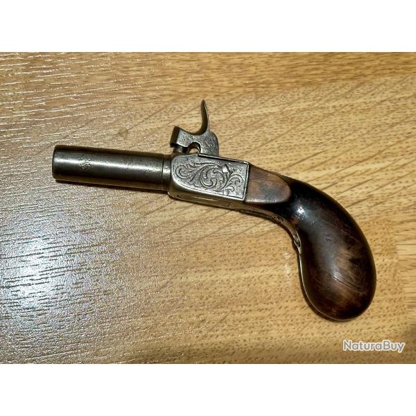 Pistolet  coffre grav  Percussion canon dvissable