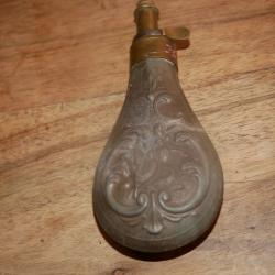 Poire à poudre ancienne petit format (bien pour coffret d'arme de poing)