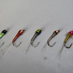 5 nymphes billes laiton