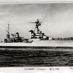 CPA - MARINE DE GUERRE - COLBERT Croiseur 20-2-1936  N°1210