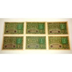 BILLET ALLEMAND 50 MARK de 1919 - ETRE DEUX GUERRES.  /aje