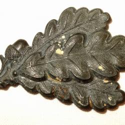 FEUILLE DE CHAINE DU KEPI DE JAGER ALLEMAND de la SECONDE GUERRE.