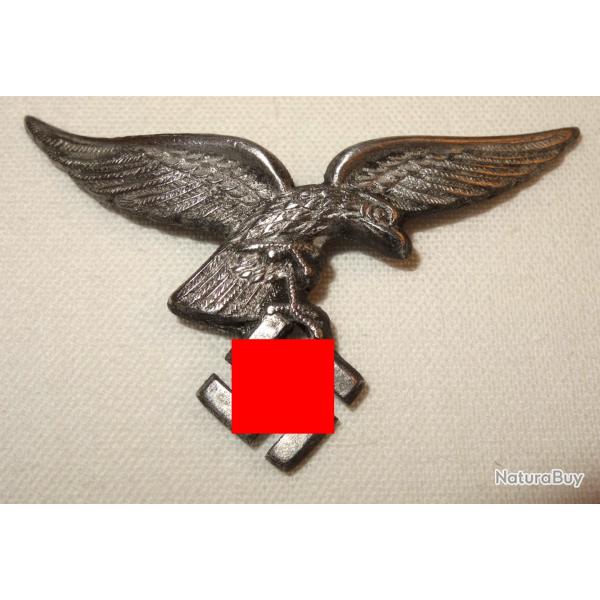 AIGLE de la CASQUETTE de la LUFTWAFFE ALLEMANDE de la SECONDE GUERRE.