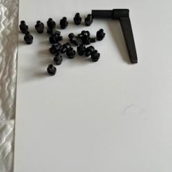 clé et  cheminée poudre noire