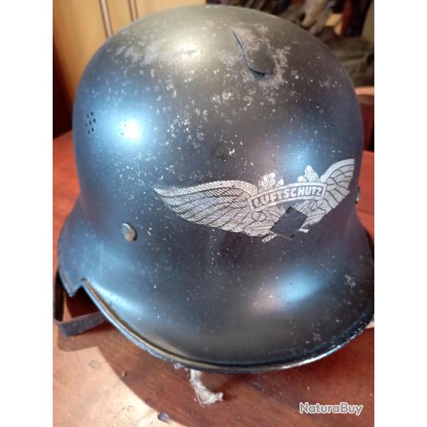 Casque allemand Luftschutz Mle 1934,Protection des usines Mauser