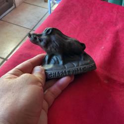 Statuette sanglier en fonte, pas de prix de réserve