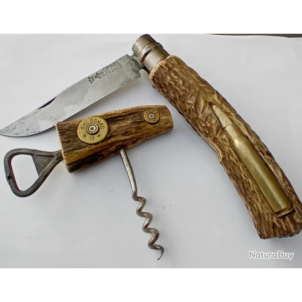 Couteau de poche Opinel 12 bois de cerf