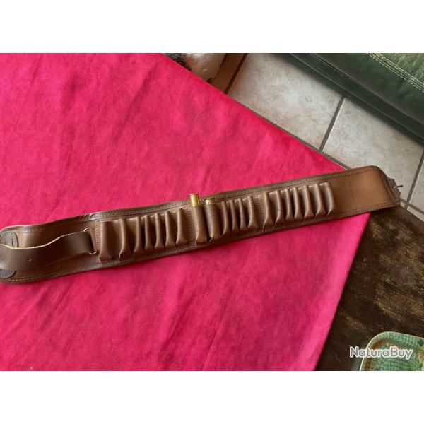 Cartouchire en cuir et vynil pour calibres 410 et 14 mm, pas de prix de rserve