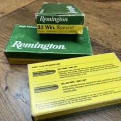 Balles remington 32Win.special 170gr core -lokt soft PT. R32WS2 . Lot de 3