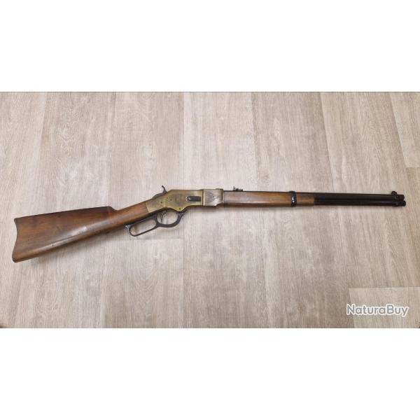 CARABINE A LEVIER SOUS GARDE UBERTI MODELE 1866 YELLOW BOY OCCASION TBE BOITIER GRAVE Calibre 44-40