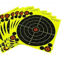 Cible papier autocollant 20,5x20,5 cm 10 feuilles - 10 pcs