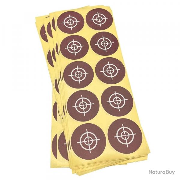 Cibles autocollantes 250 pcs Target Camlon - Marron