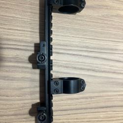 Montage ruger n°1 colliers warne
