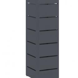 Porte-parapluie Anthracite 15,5 x 15,5 x 49 cm Acier pratique design polyvalent rangement décoration