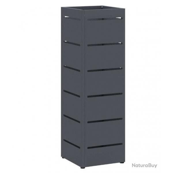 Porte-parapluie Anthracite 15,5 x 15,5 x 49 cm Acier pratique design polyvalent rangement dcoration