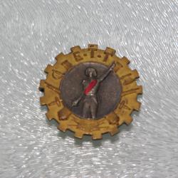 INSIGNE DE L'ECOLE TECHNIQUE MILITAIRE DE TULLE  -----------SANS MARQUE FABRAQUAND -----------