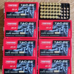 Munitions Norma Tac 22 22 lr (7 x 50 )