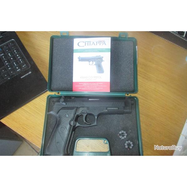 pistolet  plombs et CO2 demarque CHIAPPA type beretta AG92 neuf