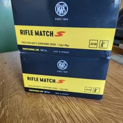 Munitions 22 lr RWS Rifle Match S