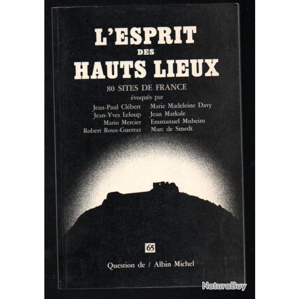 L'esprit des hauts lieux - 80 sites de France collectif