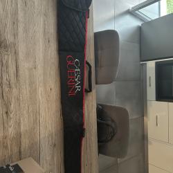 Fourreau Luxe Matelassé Noir Et Rouge Caesar Guérini