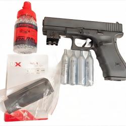 Pack laser Réplique Airgun Glock G17 Gen4 - Cybergun